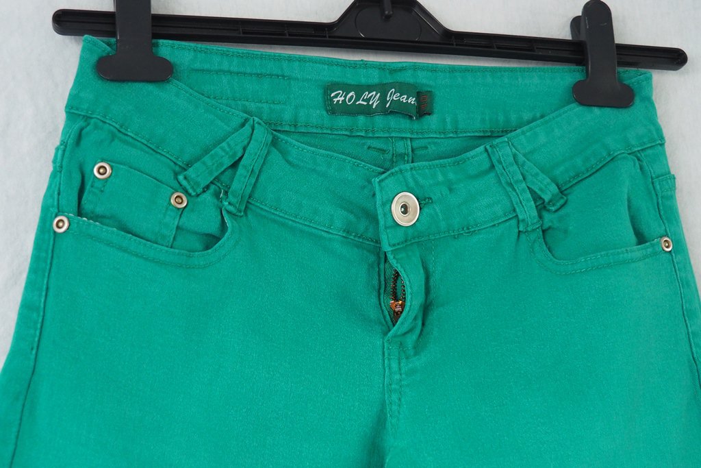 Dunkelgrüne Jeans Gr. 36/ 38 Midwaist
