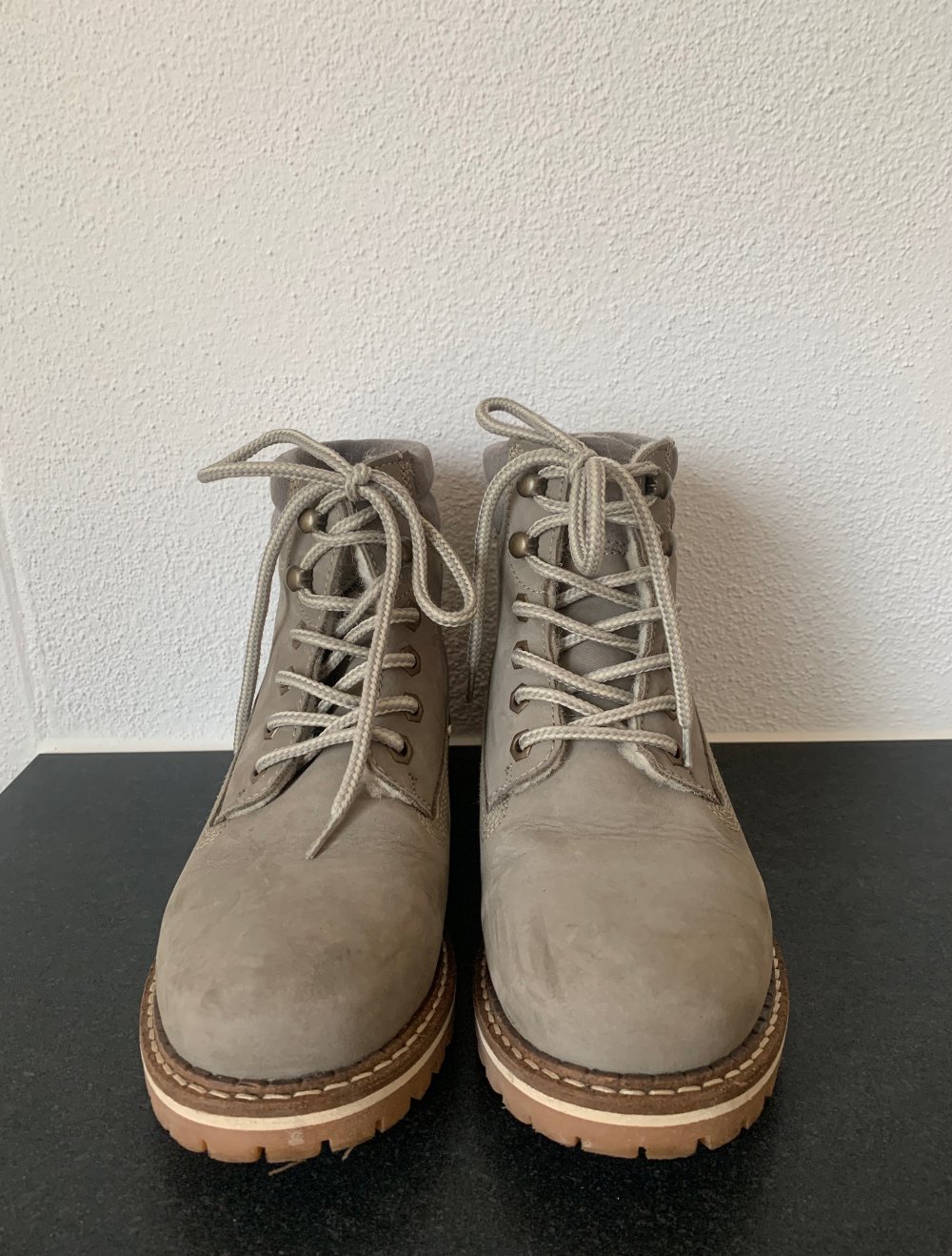 Tamaris Winterstiefel - Schnürrstiefel - grau - Gr. 36