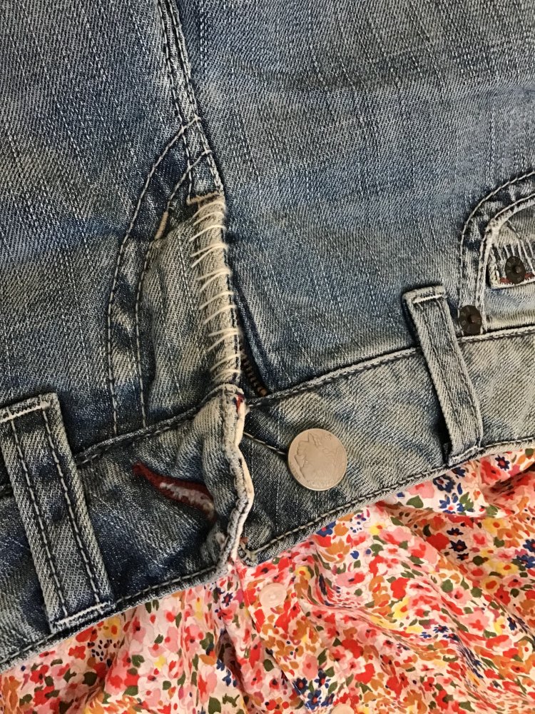 Jeans, wide leg von 1921 mit auffälligen Nähten