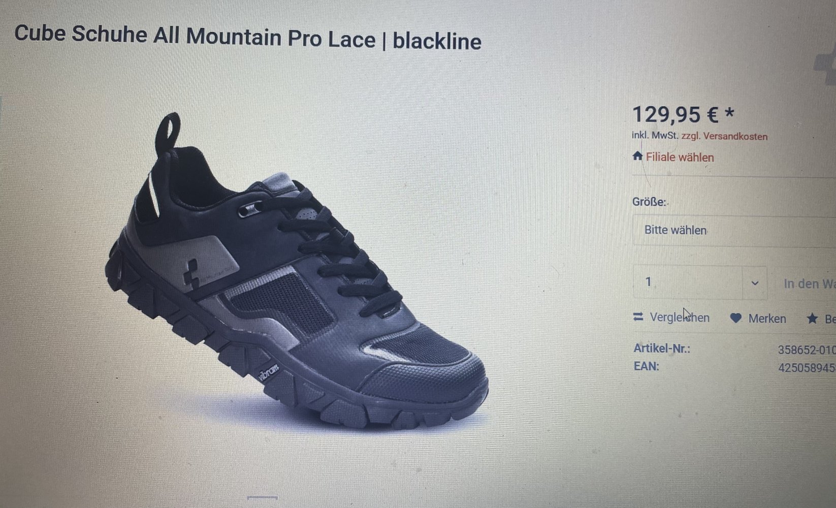 CUBE Schuhe all Mountain Pro , Fahrradschuhe