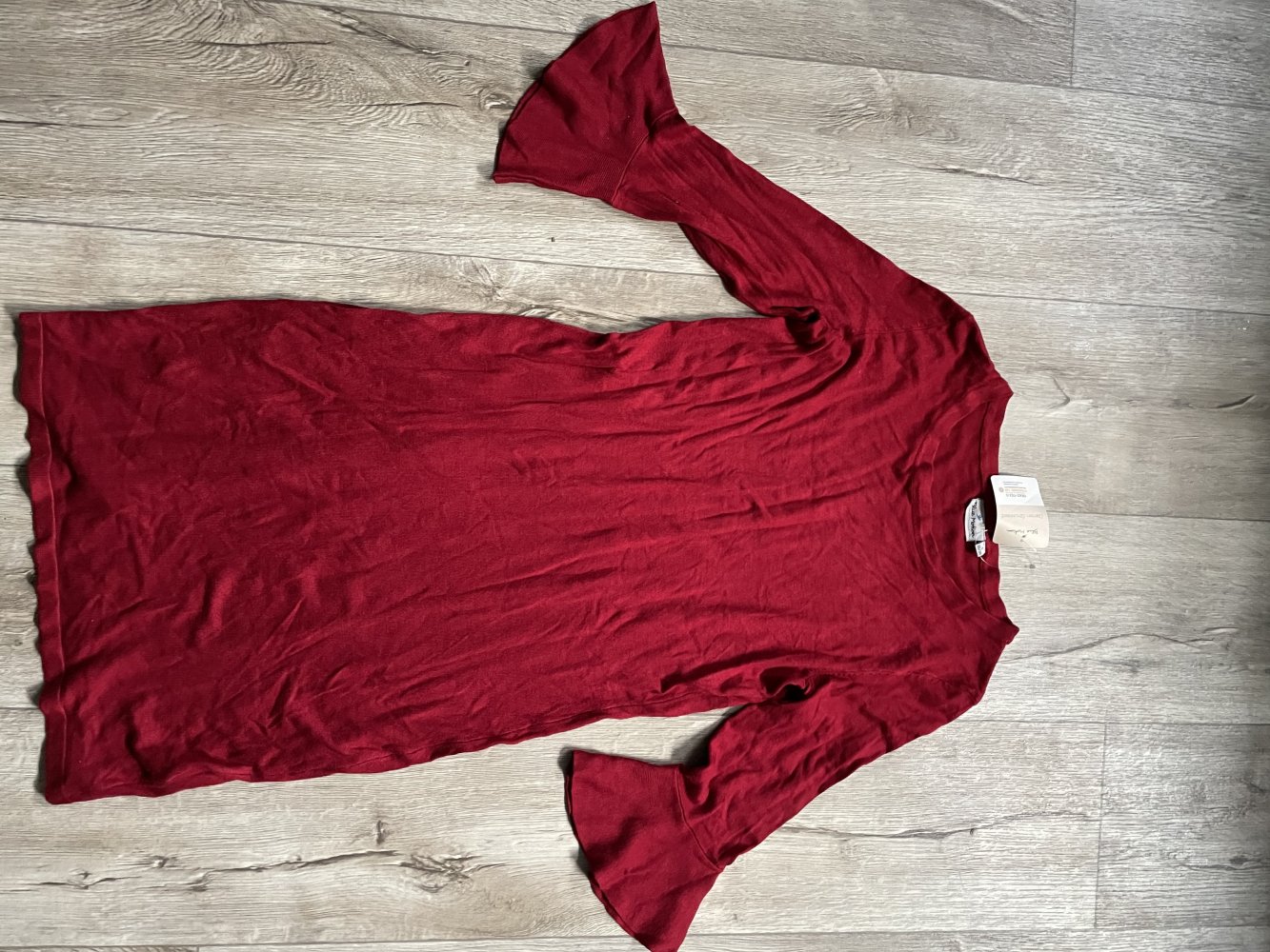 Rotes Kleid, Strickkleid neu