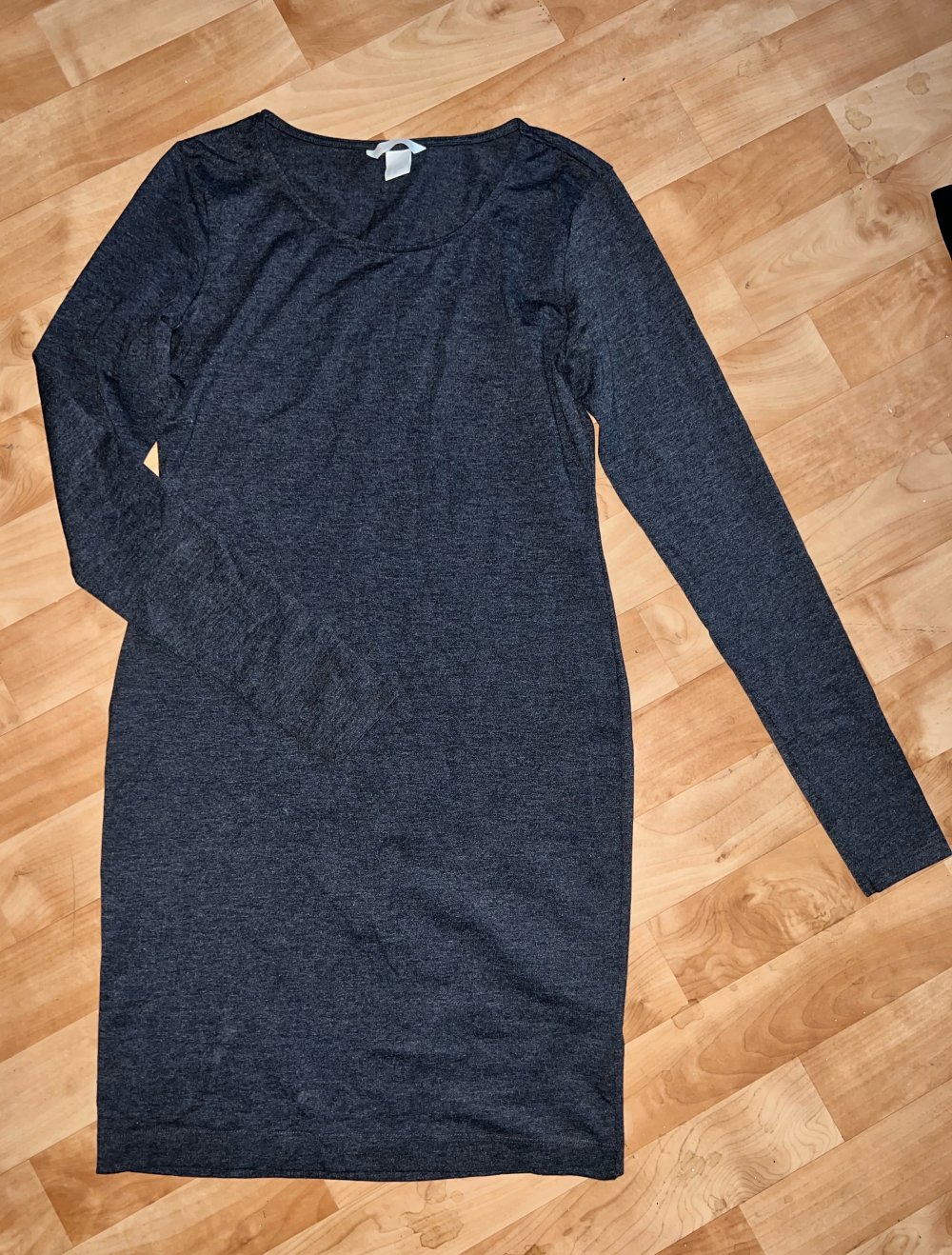 Jersey Kleid in dunkelgrau