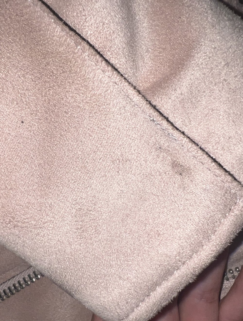 ZARA Jacke Rose Wildlederimitat