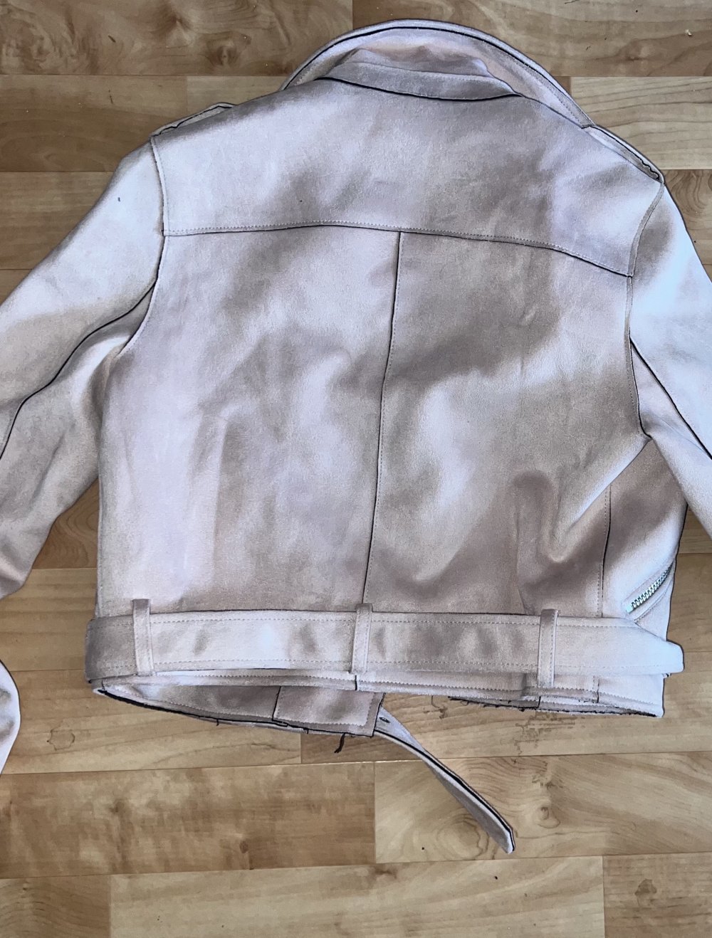 ZARA Jacke Rose Wildlederimitat
