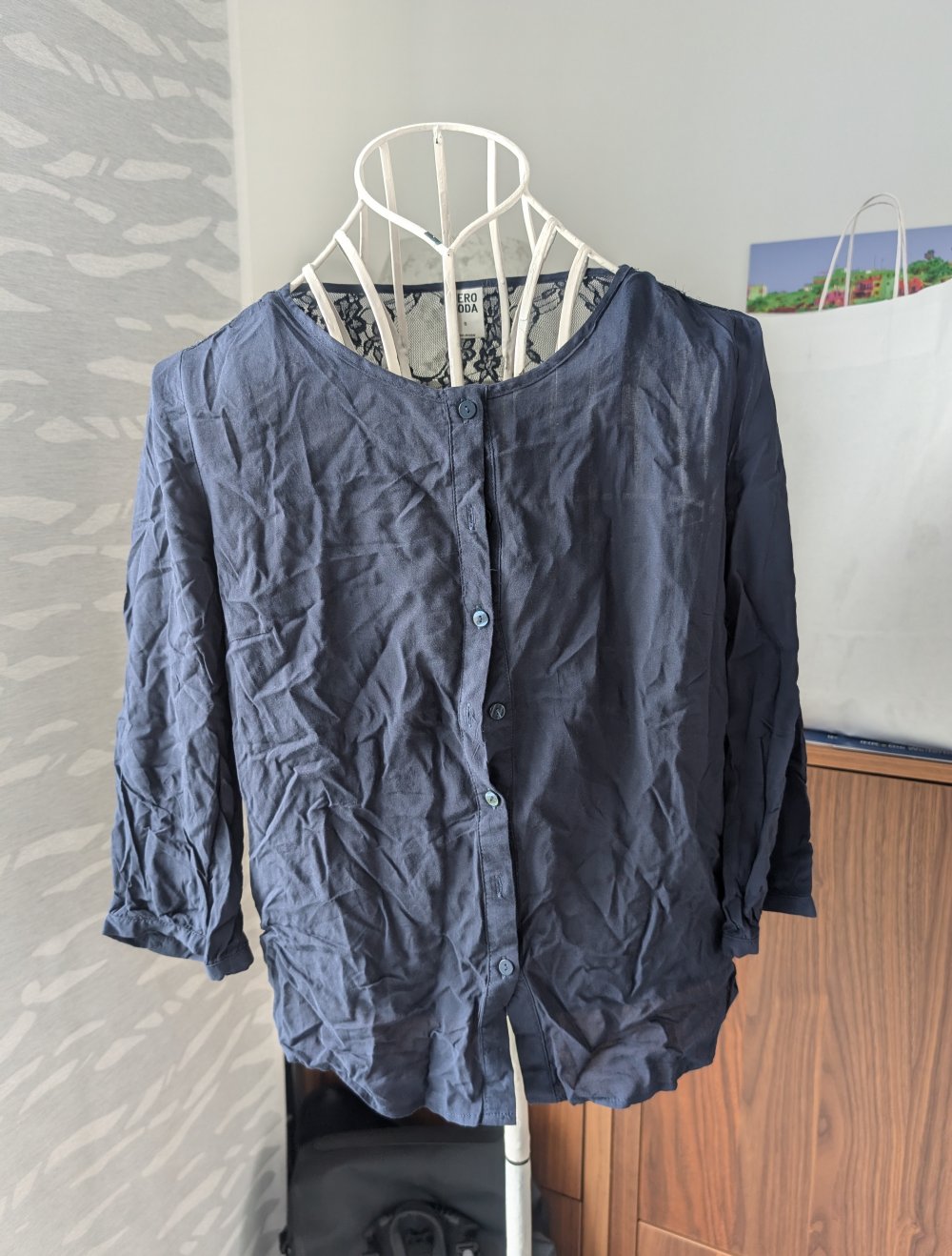 blaues Blusenshirt Vero Moda S