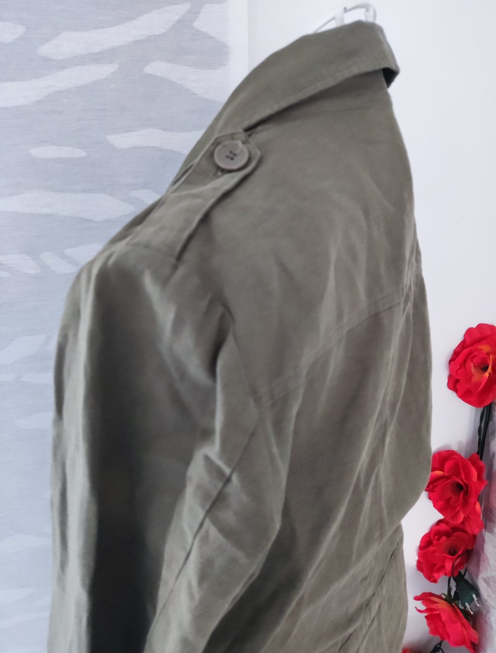 Military Jacke Leinen Jacke Grösse M