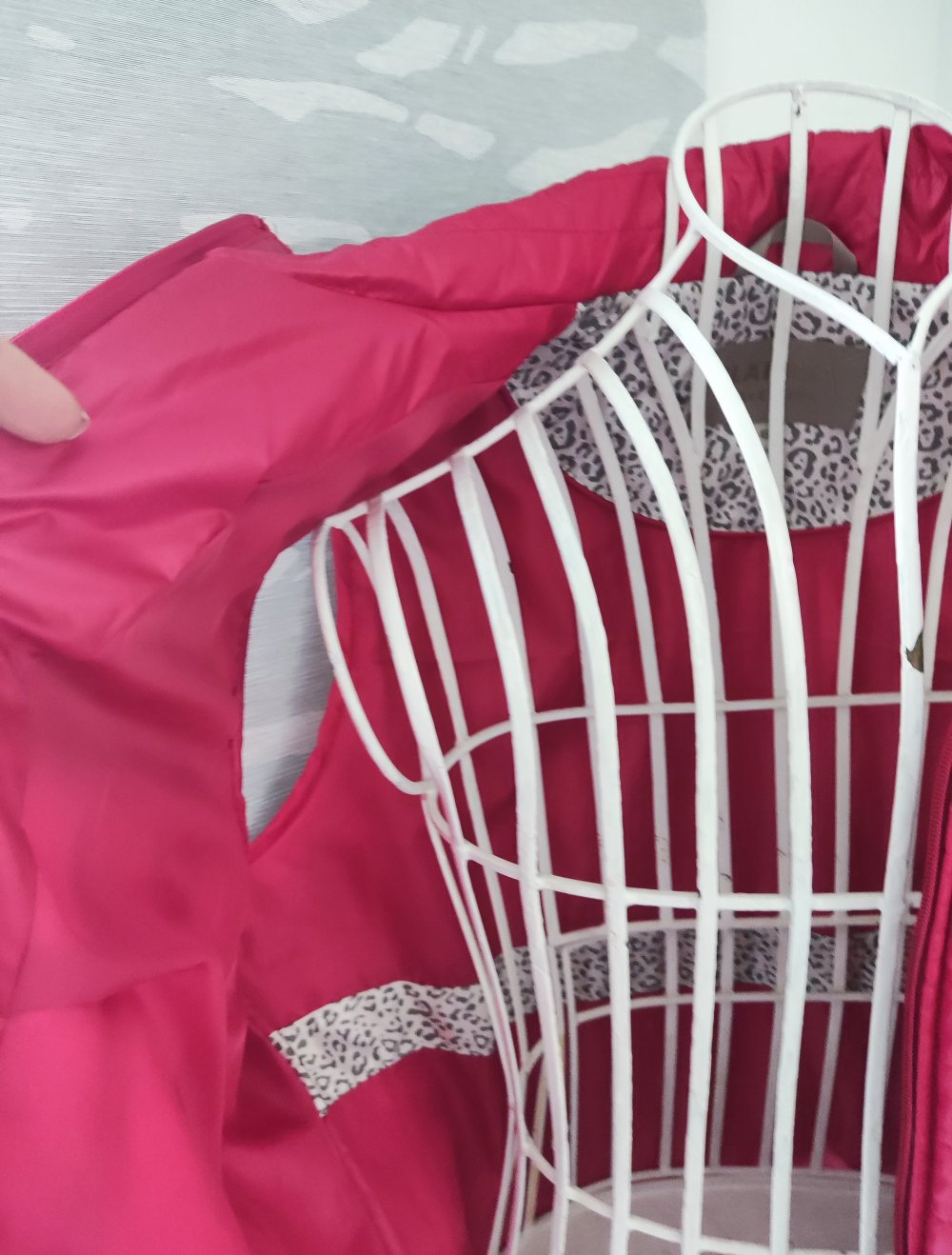 Clarina Collection pinkrote Weste Grösse 46
