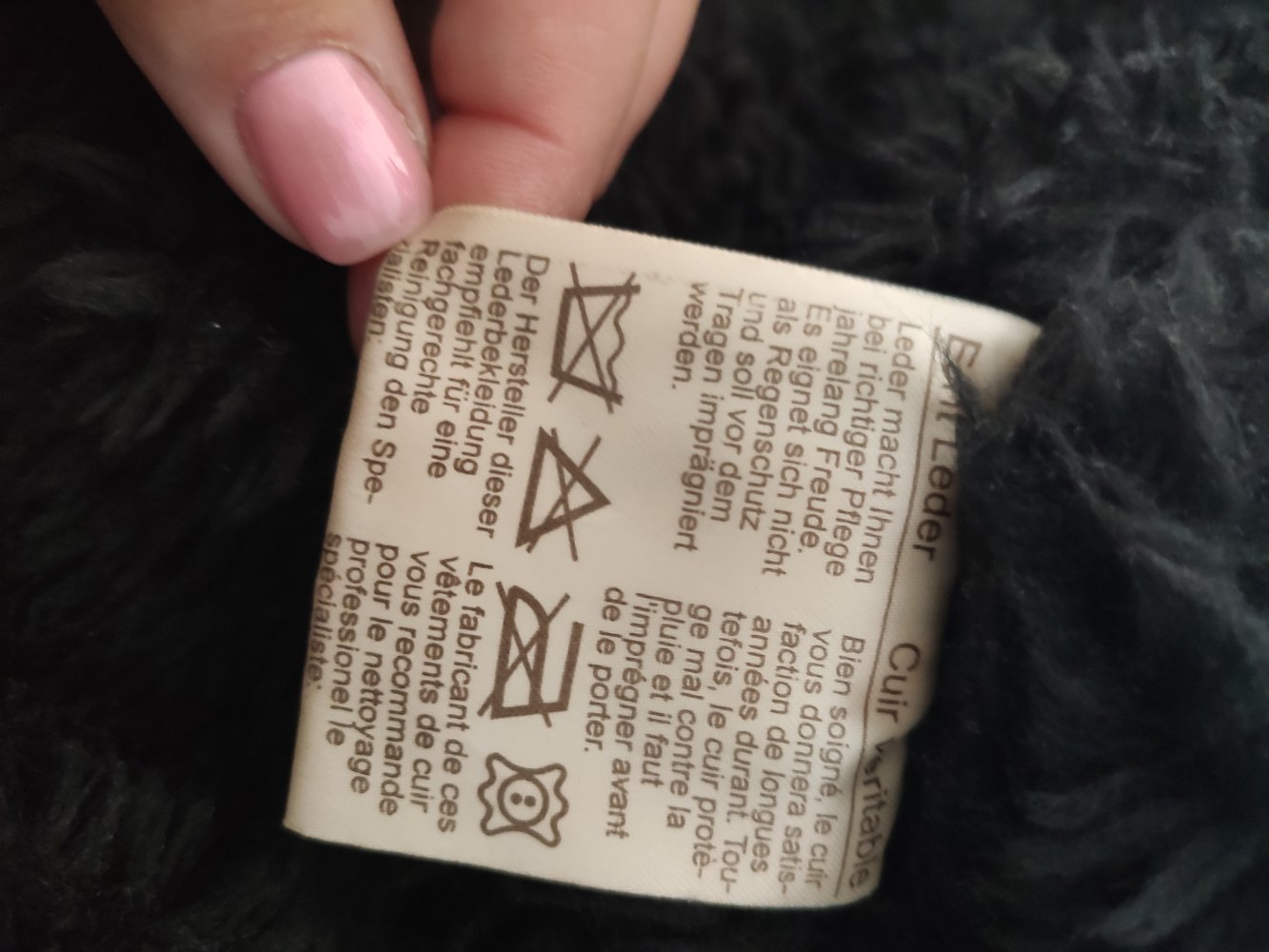 Echtlederjacke Zimtstern M 