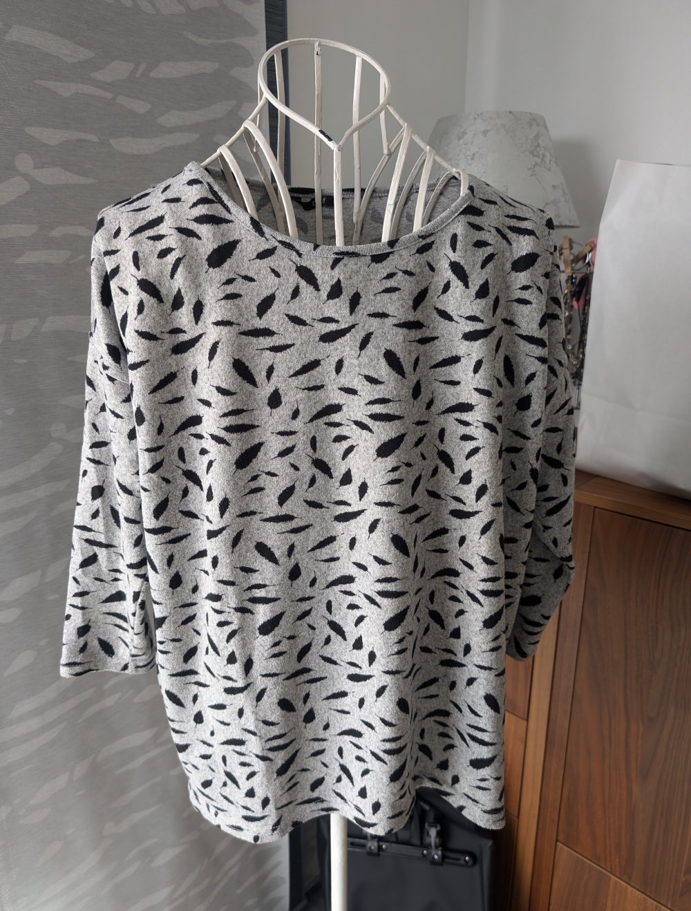 grauer Sommerpullover Only M