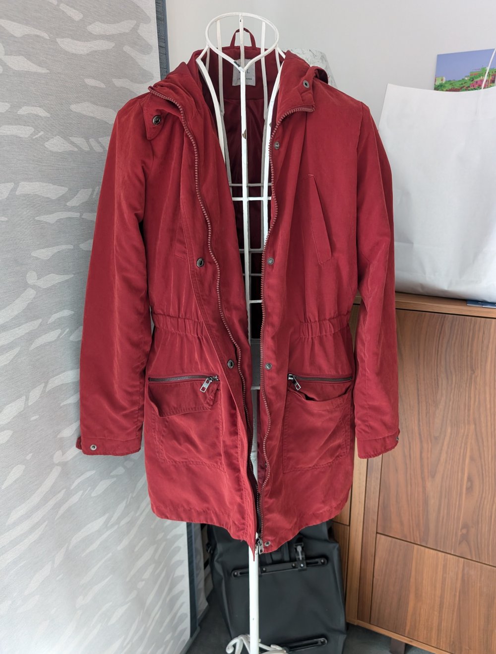 Rote Sommerjacke Only Dust L