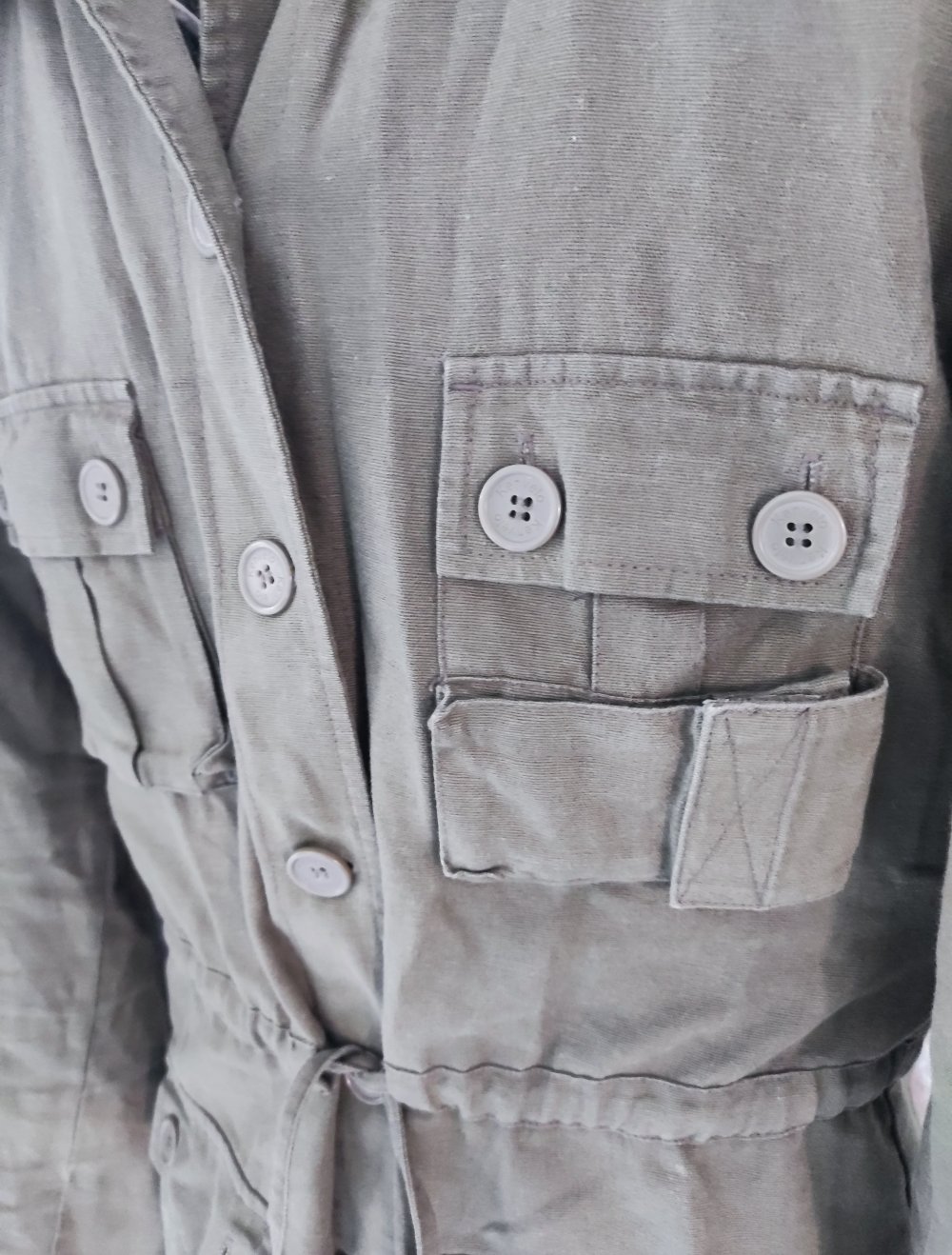 Military Jacke Leinen Jacke Grösse M