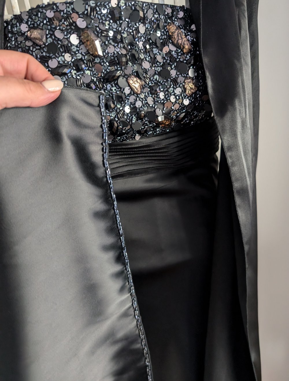 tolles schwarzes Abendkleid Unique 38