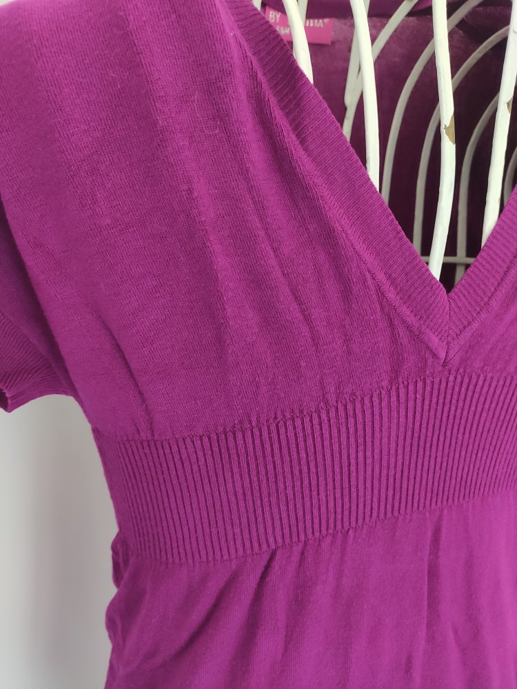 Feinstrick Kleid S Beere