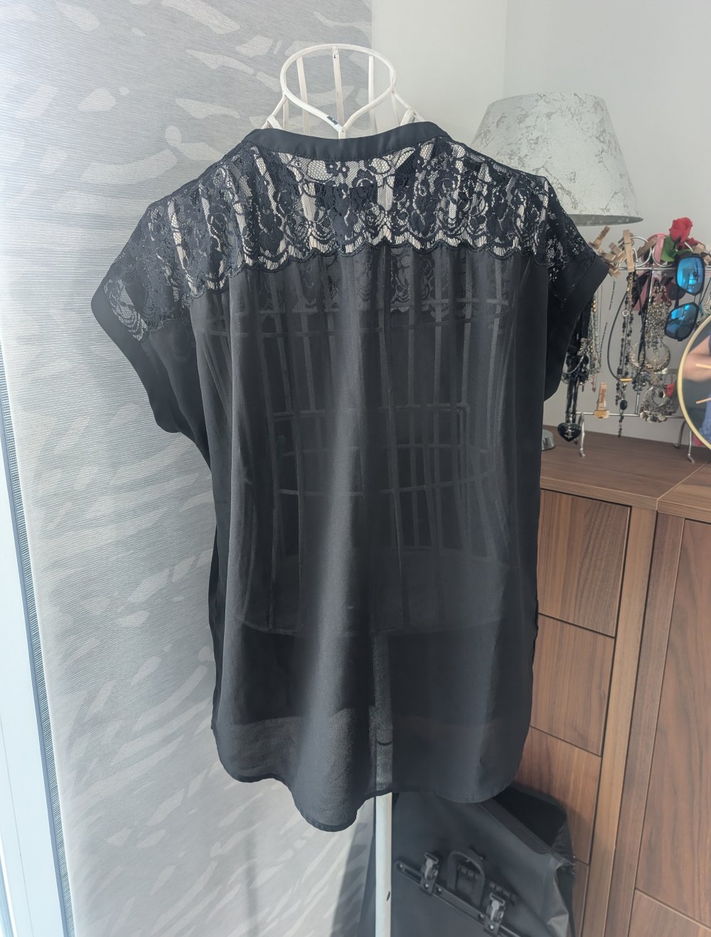 schwarzes Blusenshirt h&m 38