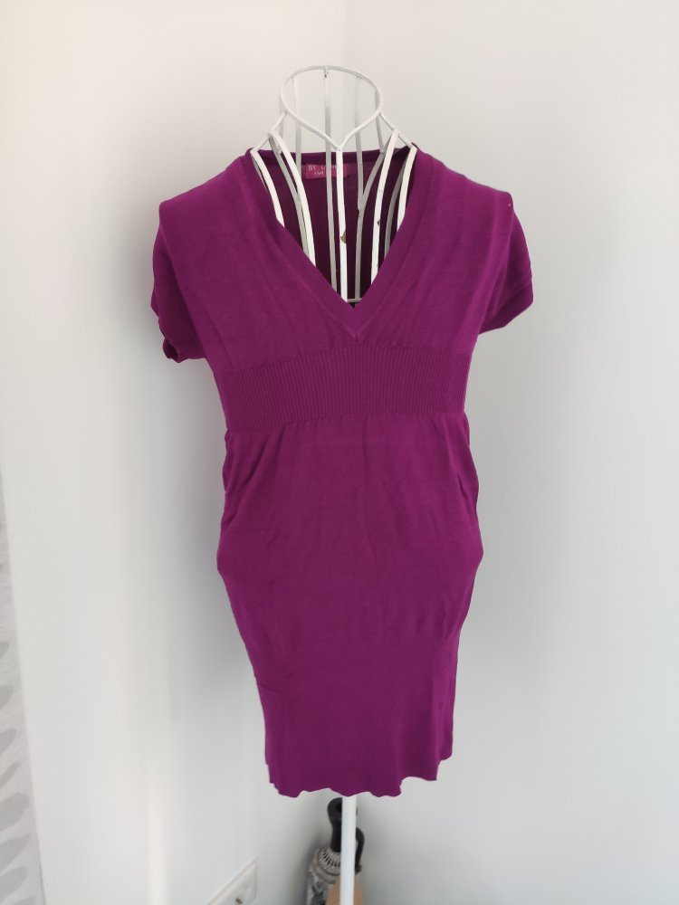 Feinstrick Kleid S Beere