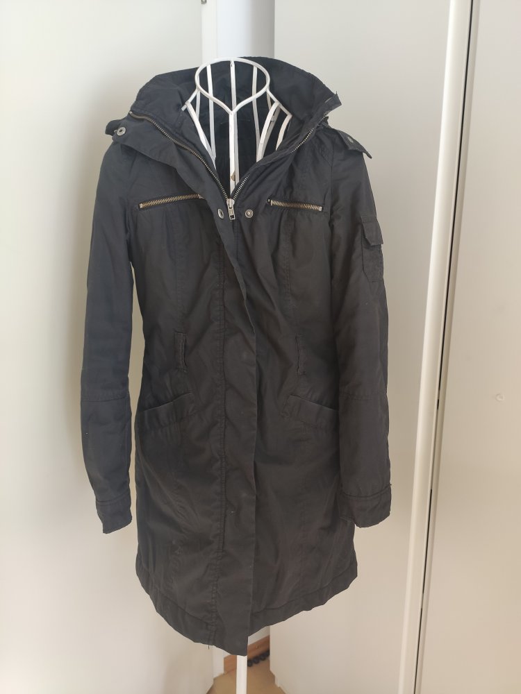Dunkler Parka H&M 