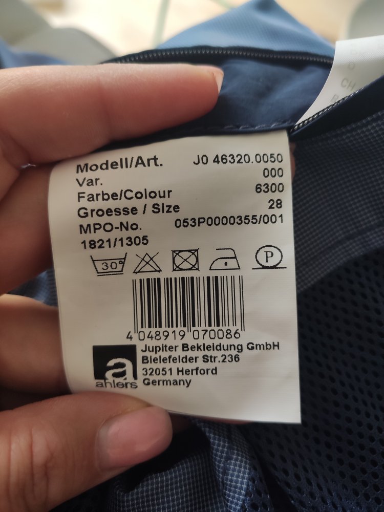 Jupiter Herrenjacke XL / 28