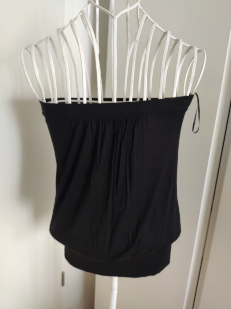Schwarzes Tubetop Bershka