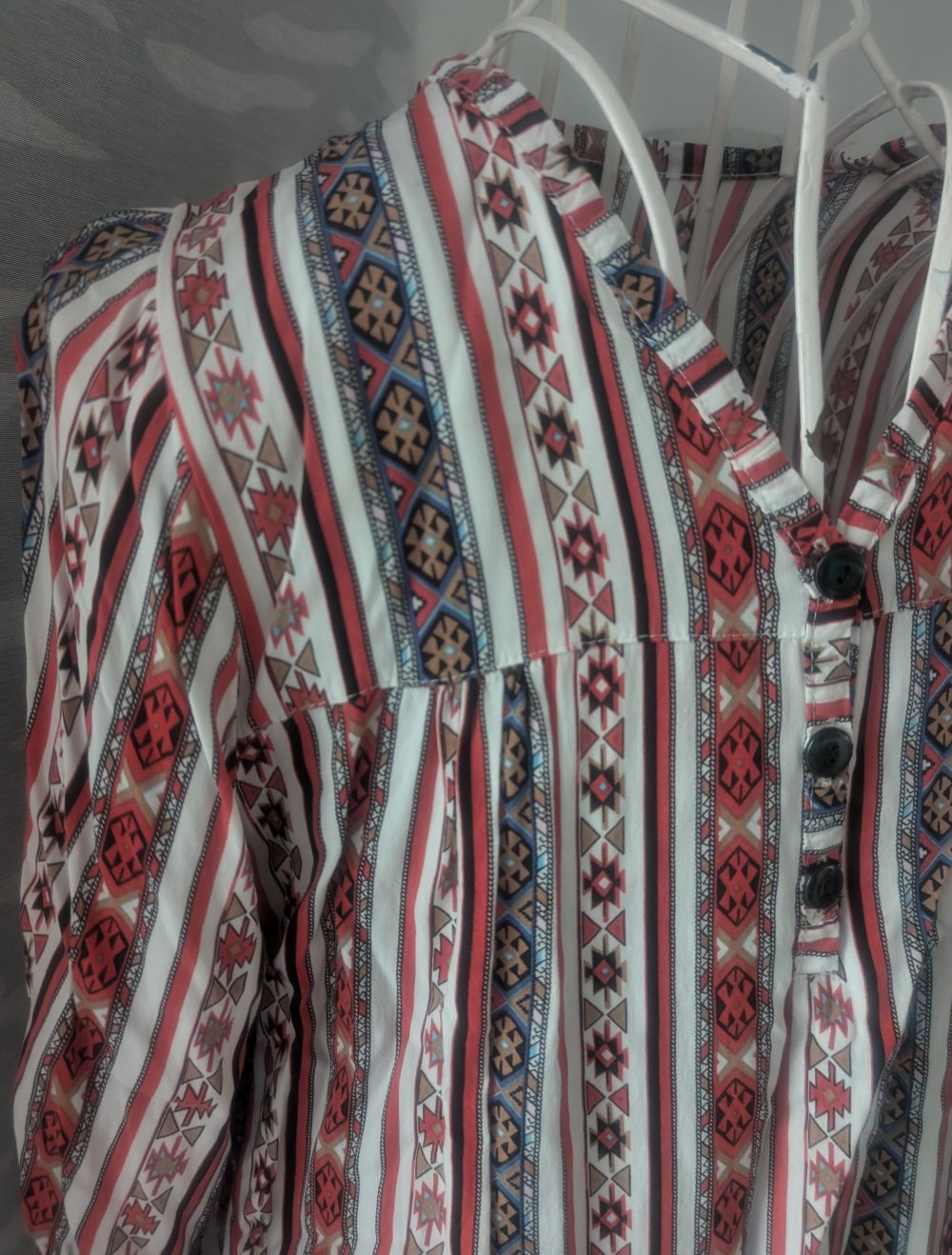 Musterbluse Streifenbluse S