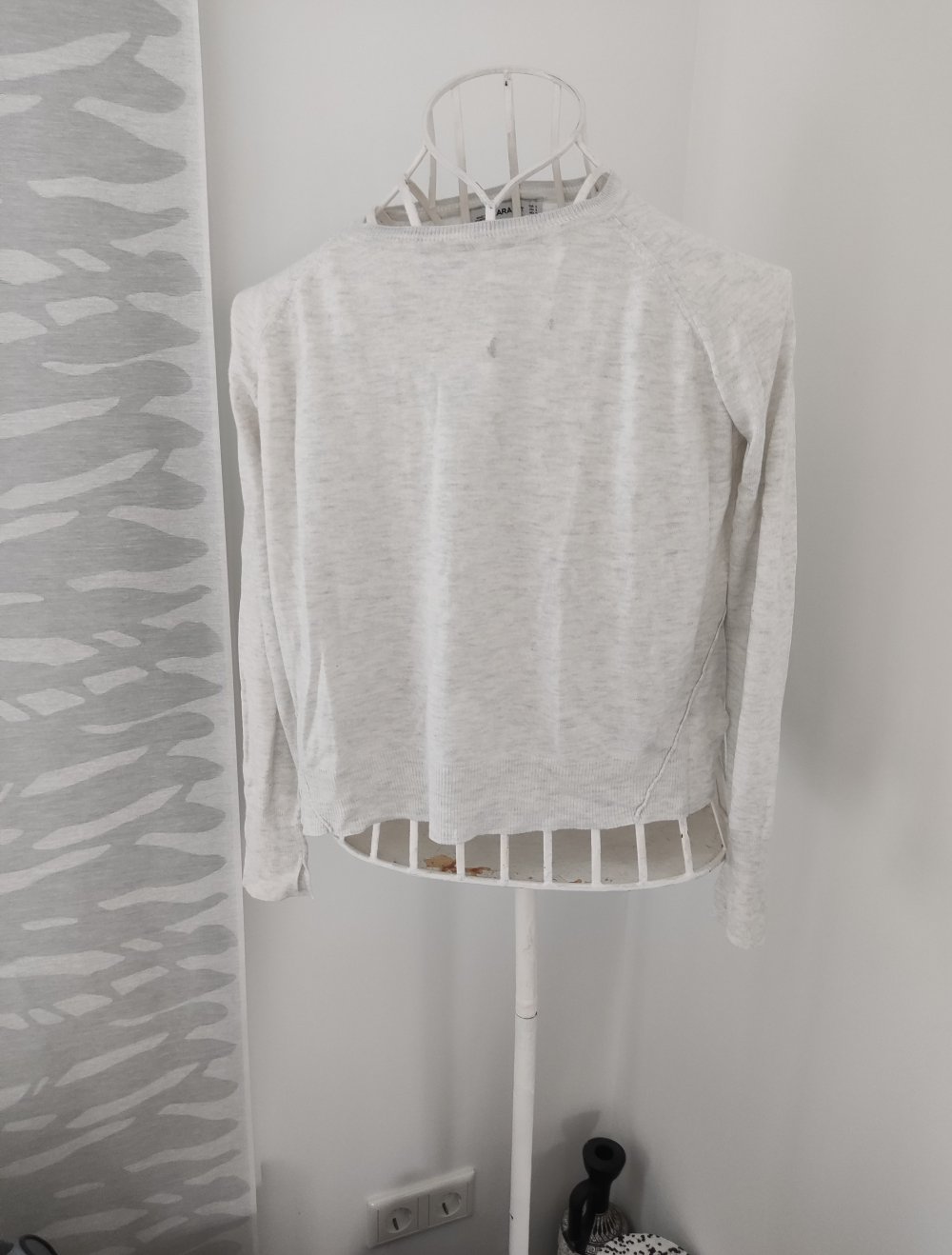 Zara Knit Crop Shirt S