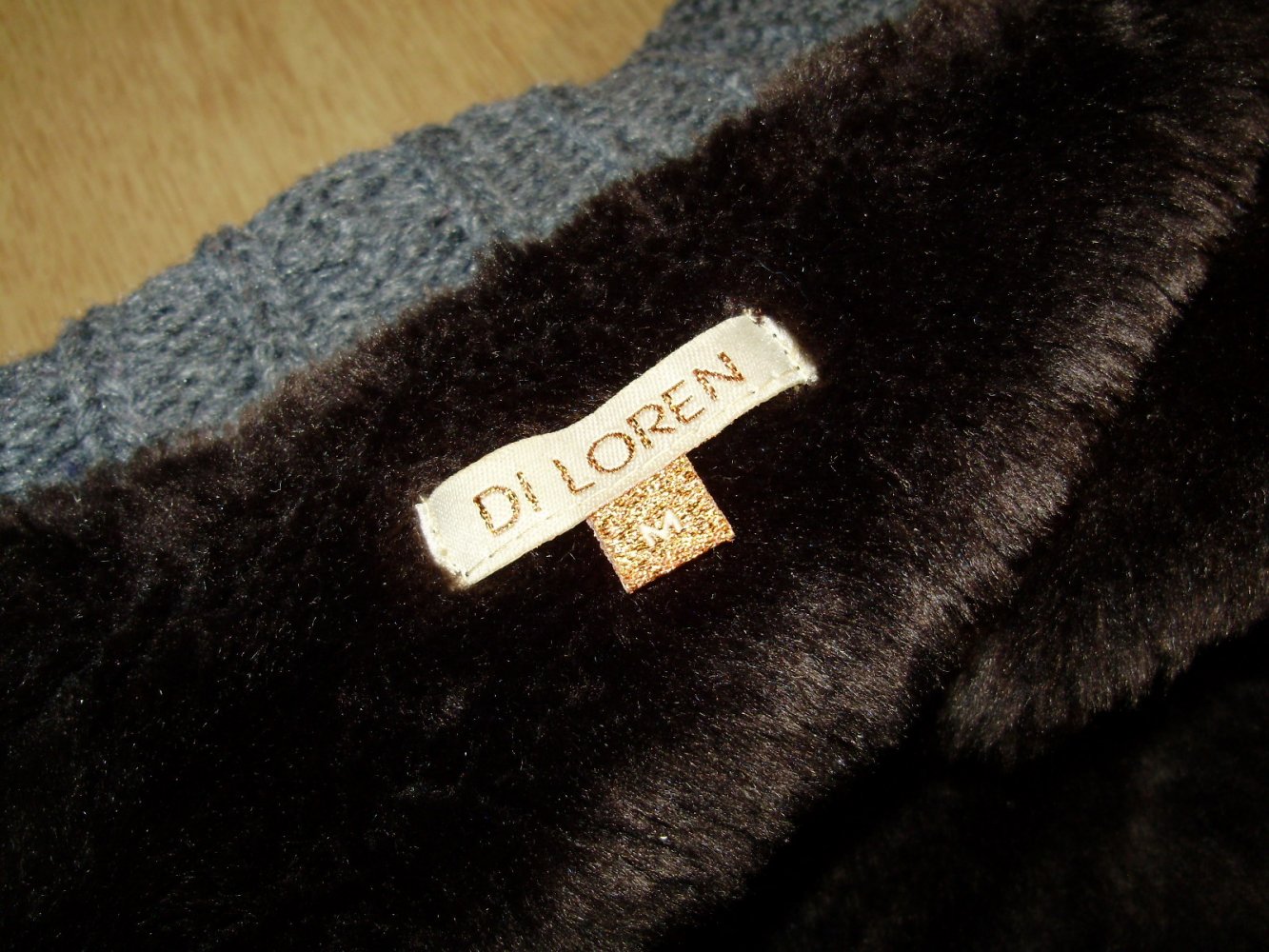 Di Loren Woll Jacke innen Fellimitat Gr M