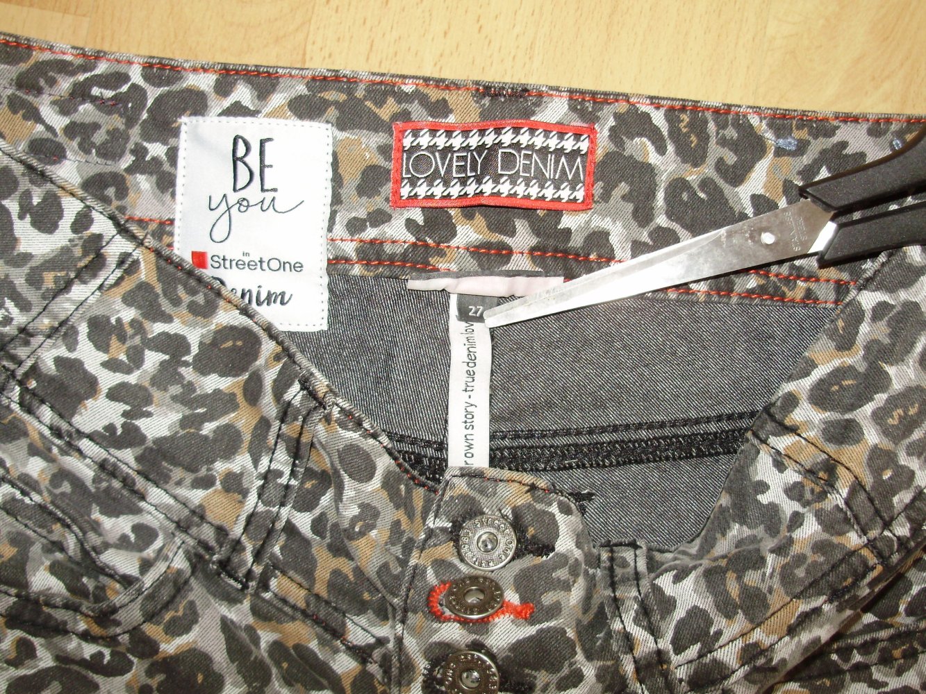 Street one Hose Leo Stretch Brauntöne27 S