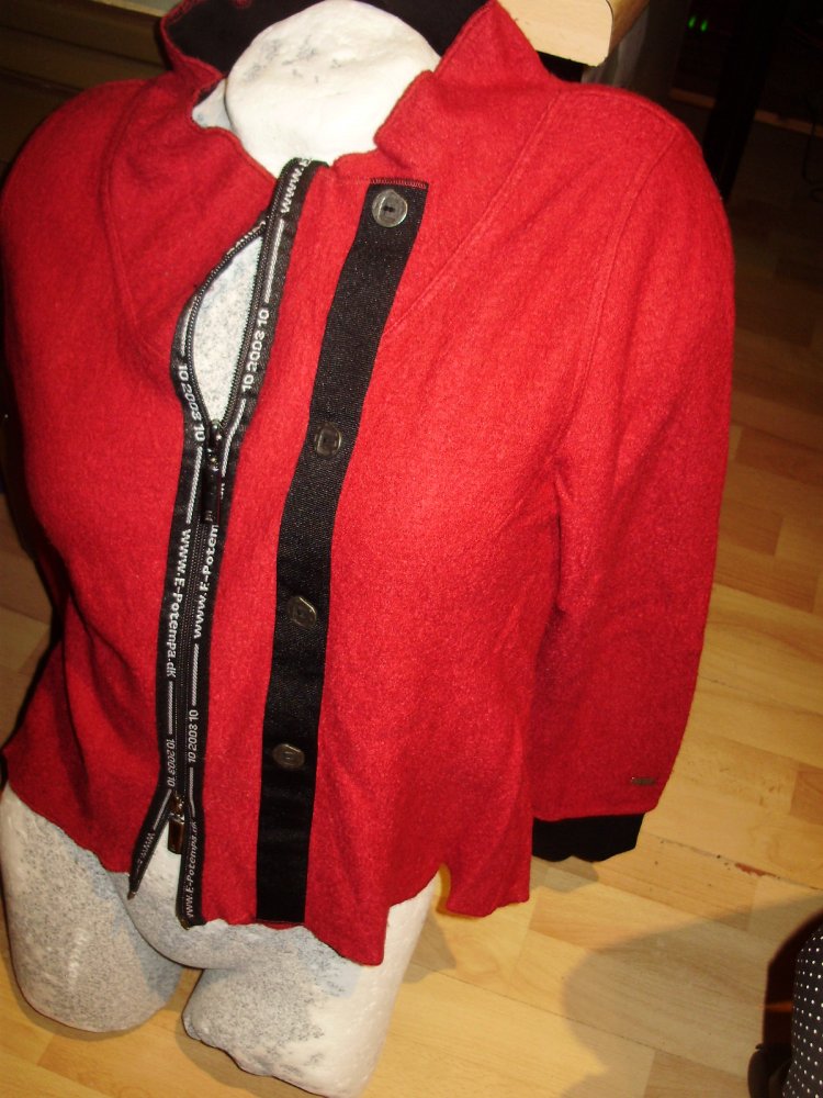 E Potempa DK Walkjacke rot ausgefallen S M