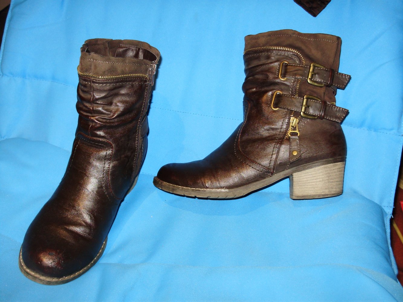 Rieker Stiefelette braun Fellfutter warm 40