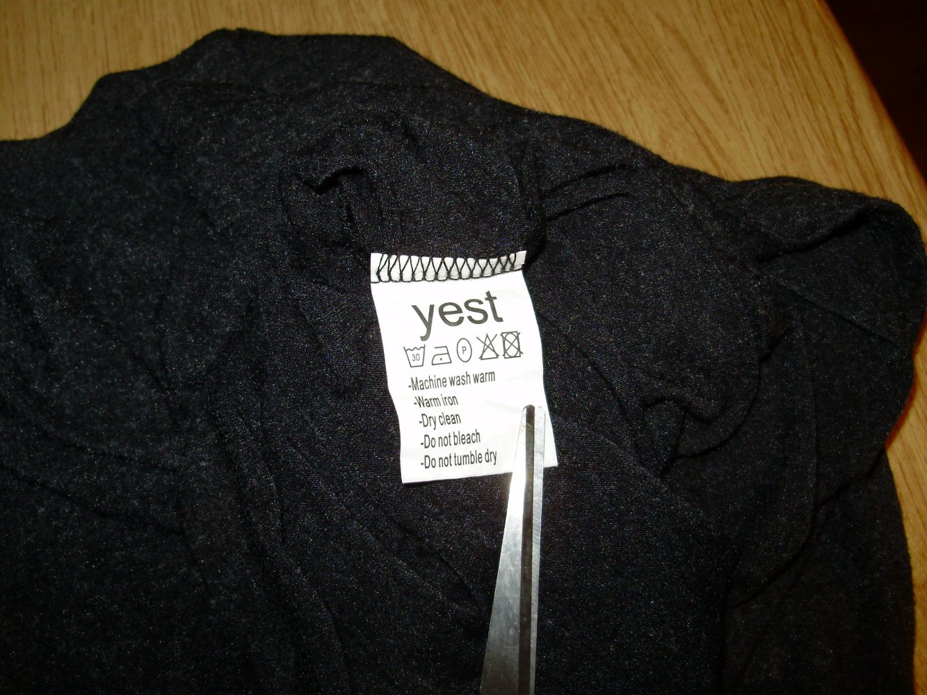 Yest Kleid dunkelgrau Etui Stretch weich warm S
