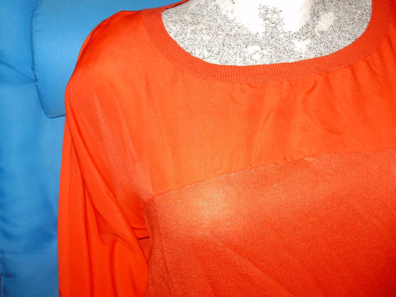 Esprit Feinstrickpullover rot Stoff zart trendy Gr L