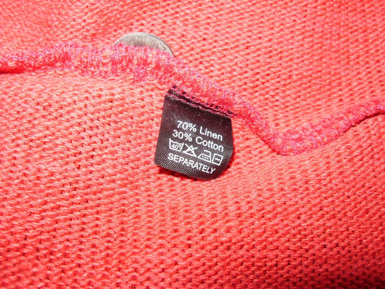 Country line Sweden Cardigan Leinen / BW ausgefallen M