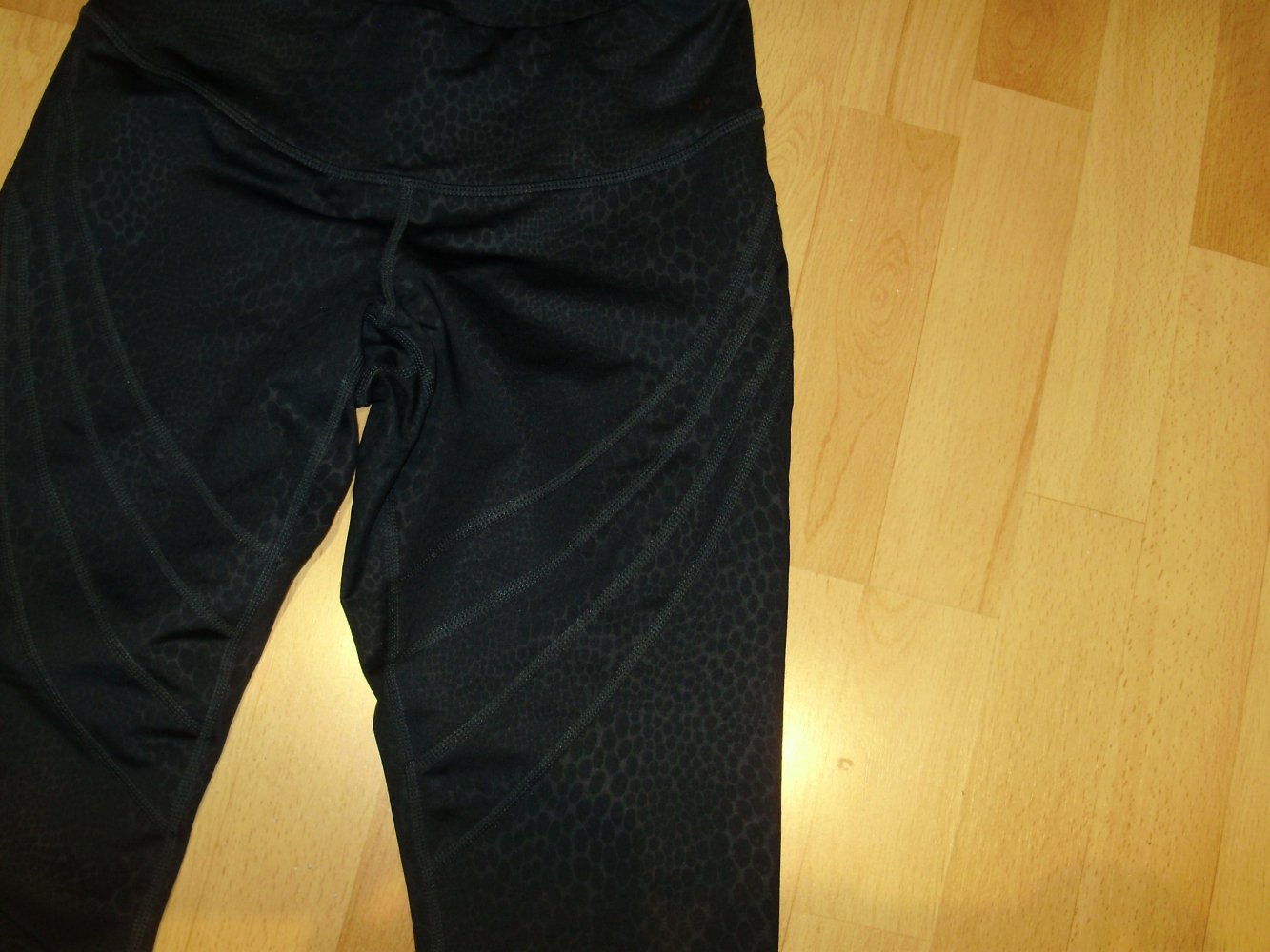 TCM Leggings blau grün Muster 7/8 Länge S