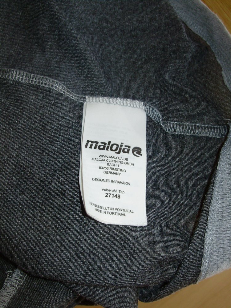 Maloja Top blau meliert Print S