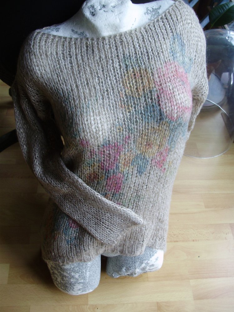 Mary ley Pullover bunt Glitzer S M passend
