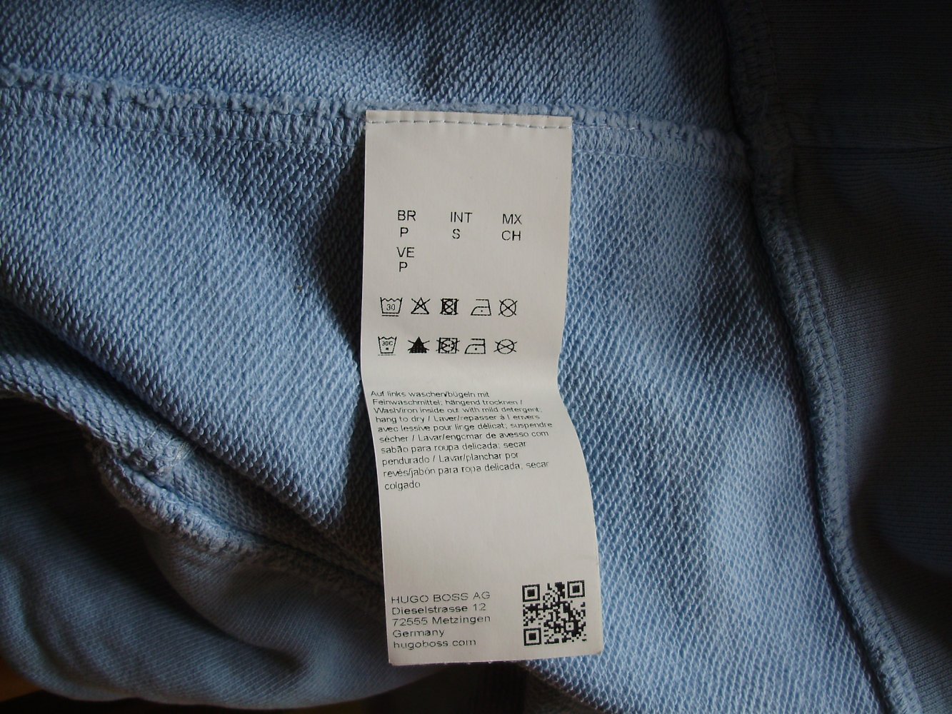 Hugo Boss Sweat Kapuzen Pullover hellblau S Herren Damen M L