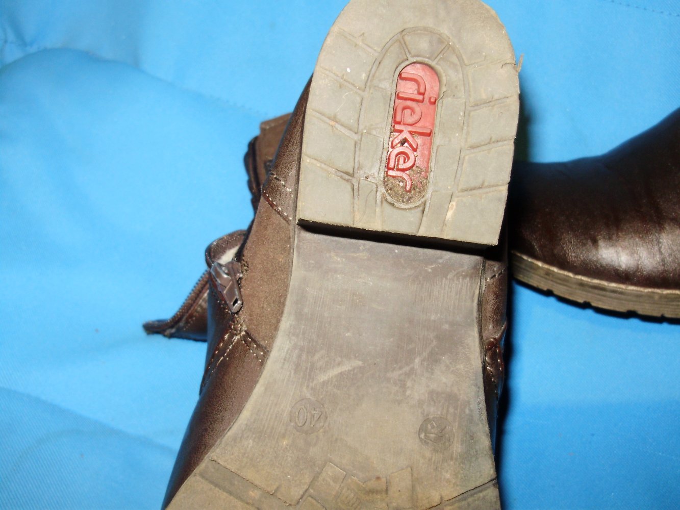 Rieker Stiefelette braun Fellfutter warm 40