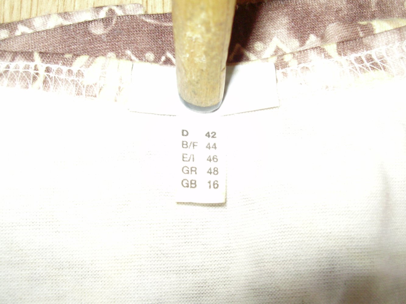 Lebek Shirt creme/ bunt Muster 42