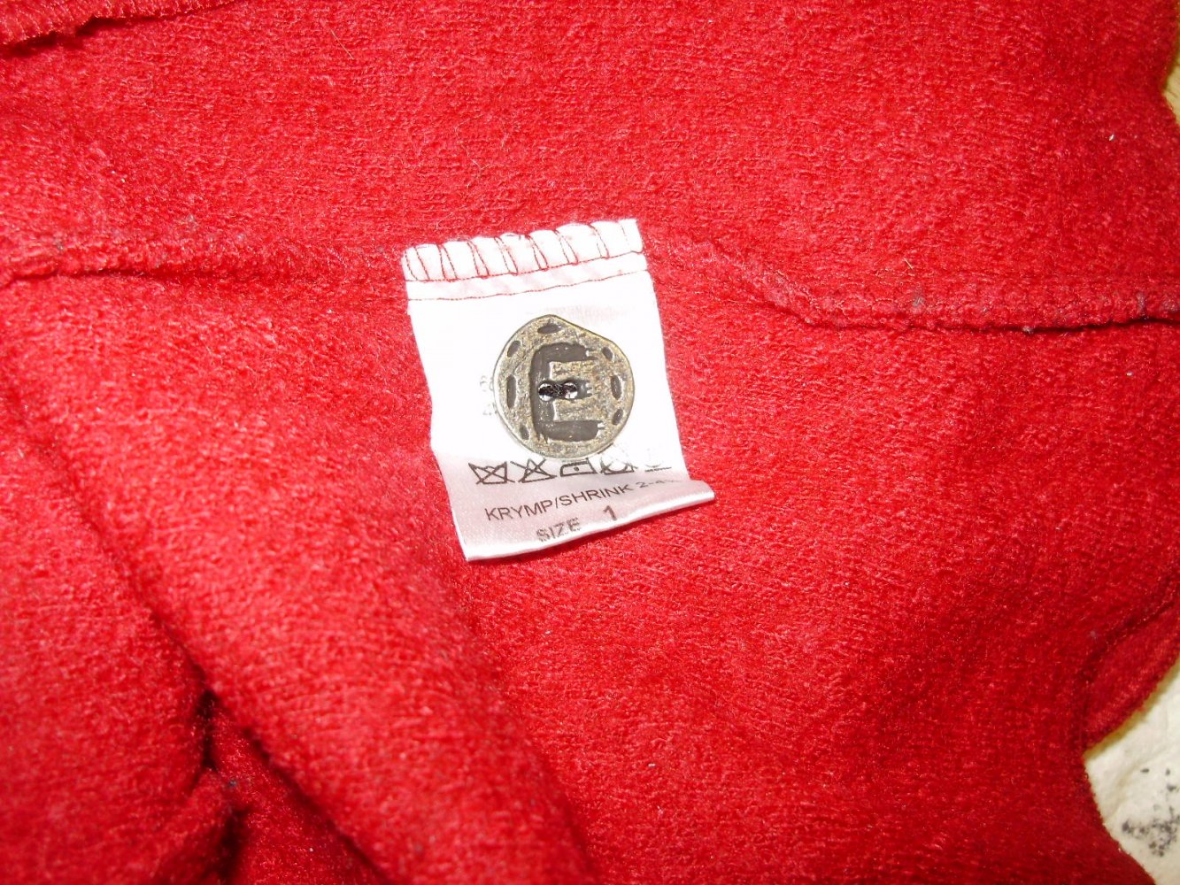 E Potempa DK Walkjacke rot ausgefallen S M