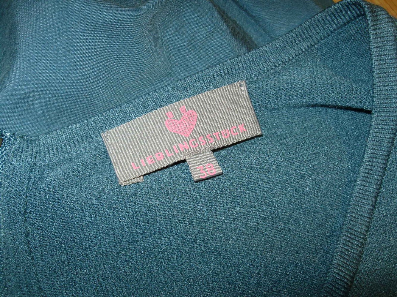 Lieblingsstück Kleid salbei grün Strick Stoff 38