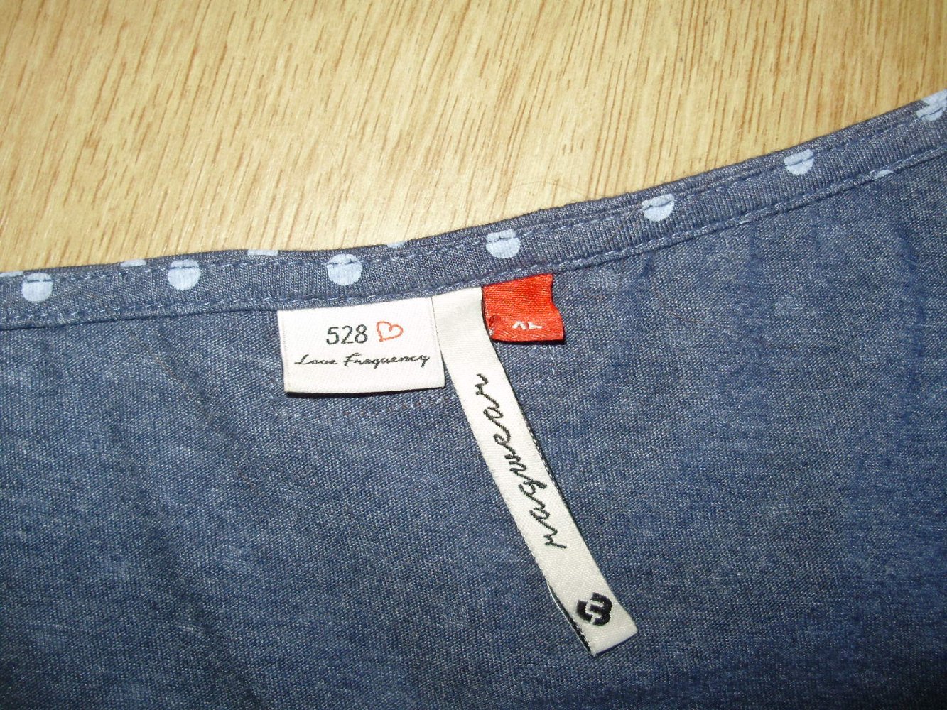 Ragwear Kleid blau Punkte bequem 100% BW XL