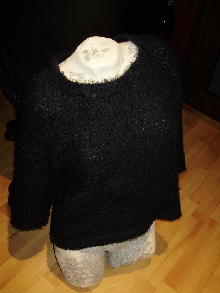 Garcia Jeans Pullover schwarz kuschel XL = M