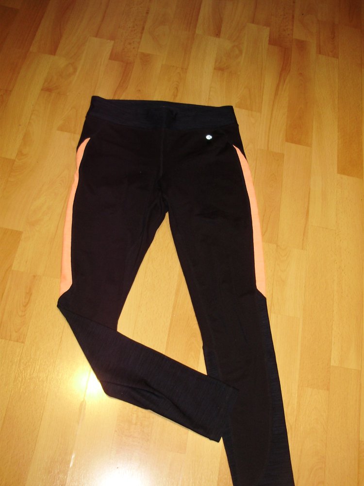 TCM Leggings blau/ schwarz rose S