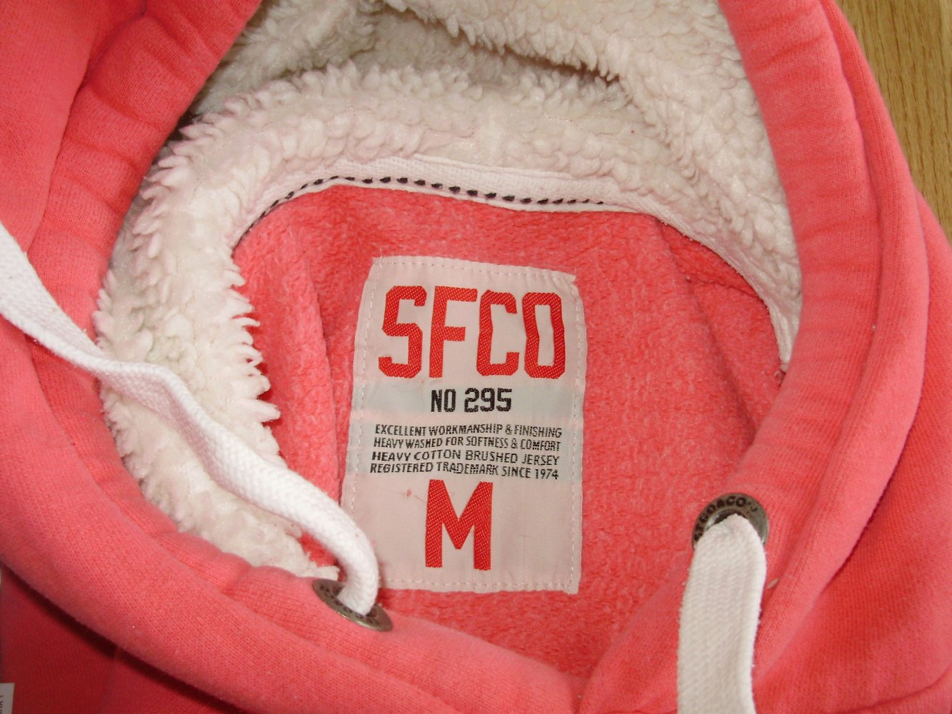 Superfly Hoodie rosa Stowe Vermont Teddy Kapuze M