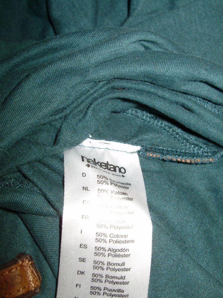 Naketano Langarm Shirt grün Kapuze S