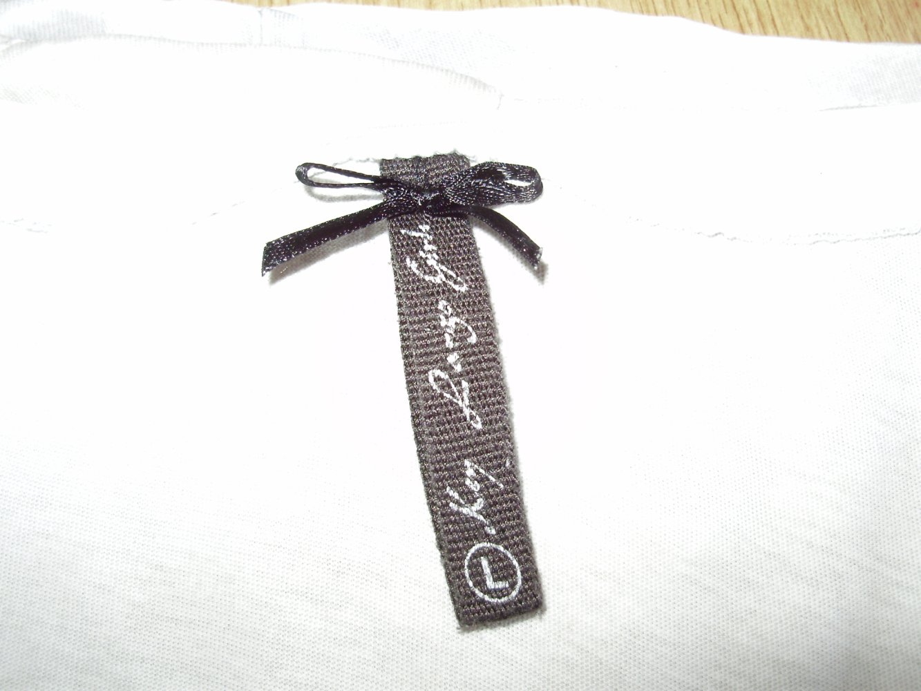 Key Largo Shirt weiß/ grau Peace mit Pailletten L