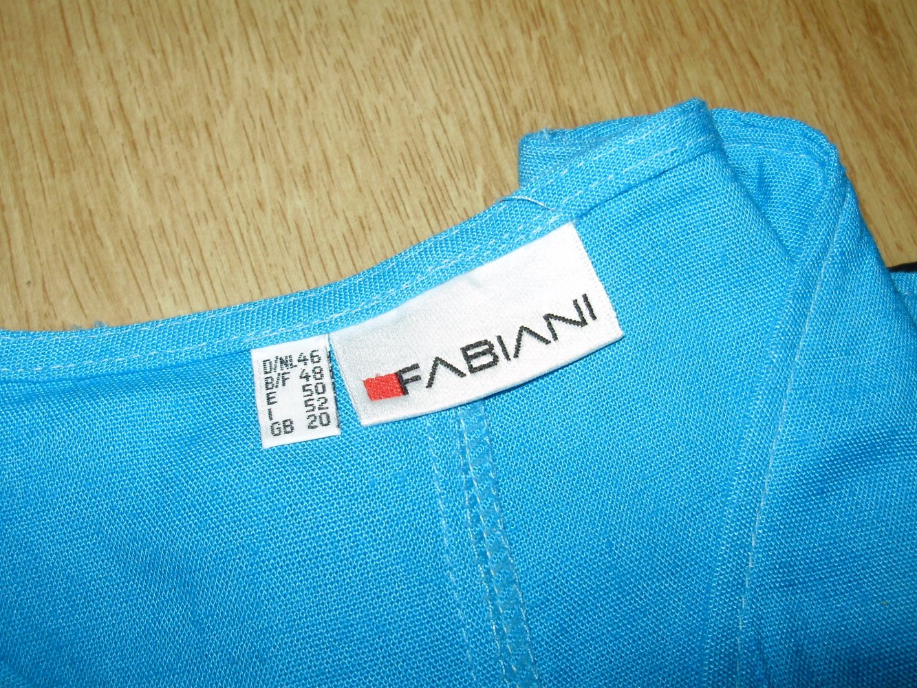 Fabiani Tunika Bluse Top türkisblau Leinen Gr 46
