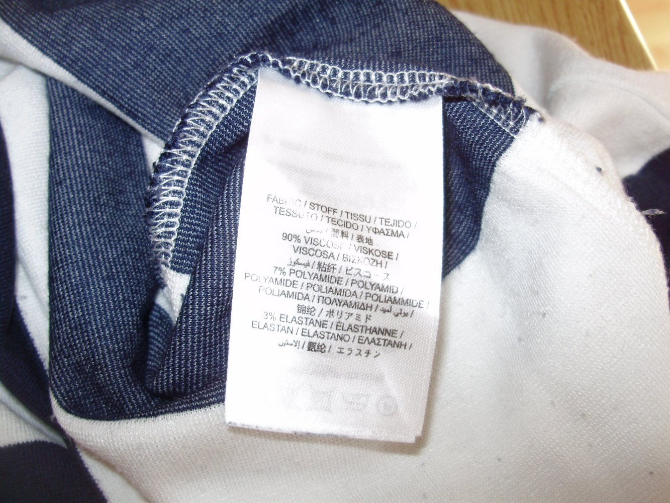 Gant Kleid 7/8 Arme Streifen blau-weiß M