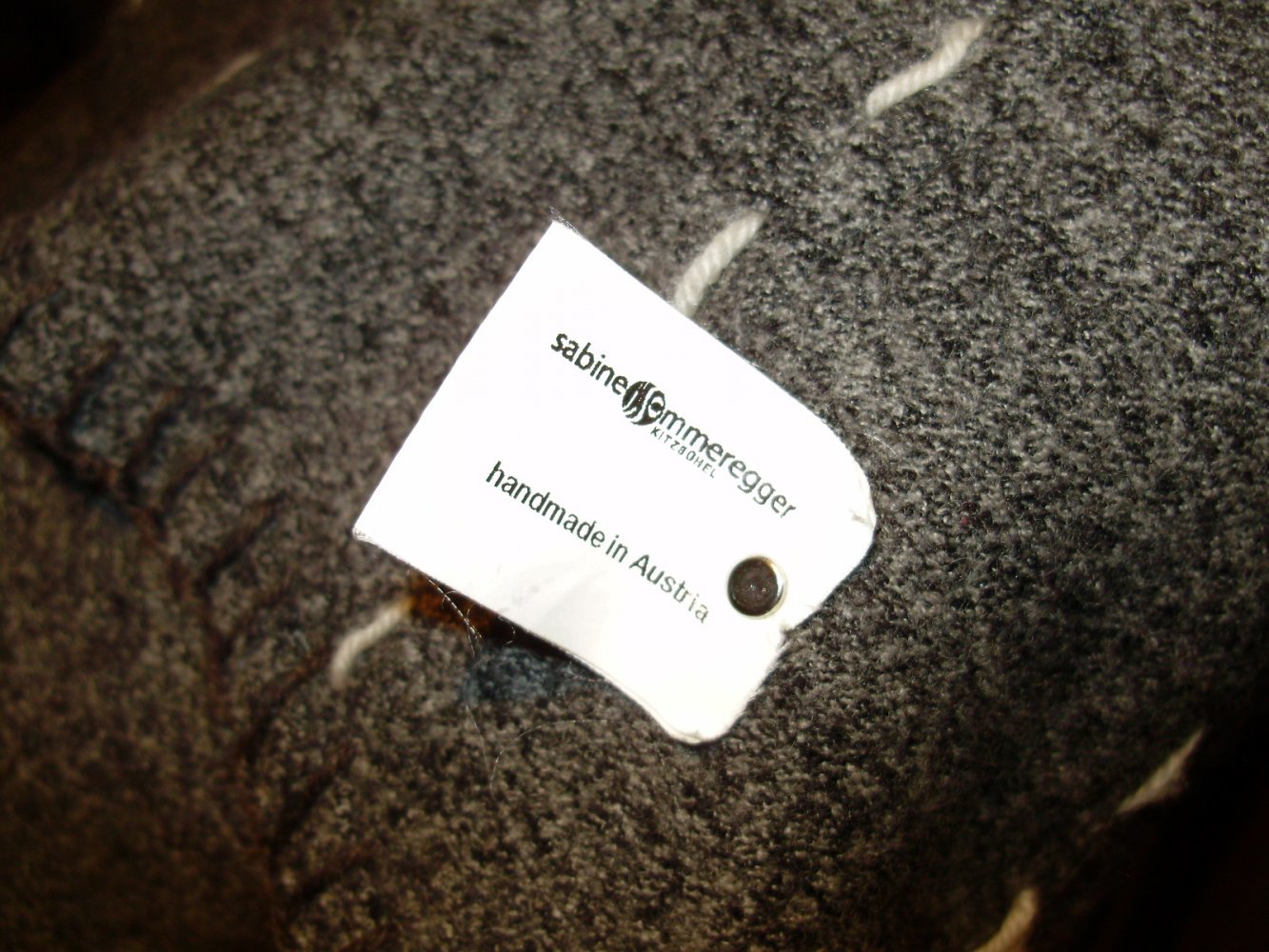 Sabine Sommeregger Kitzbühel Schurwolle Jacke grau Stickerei 34 S