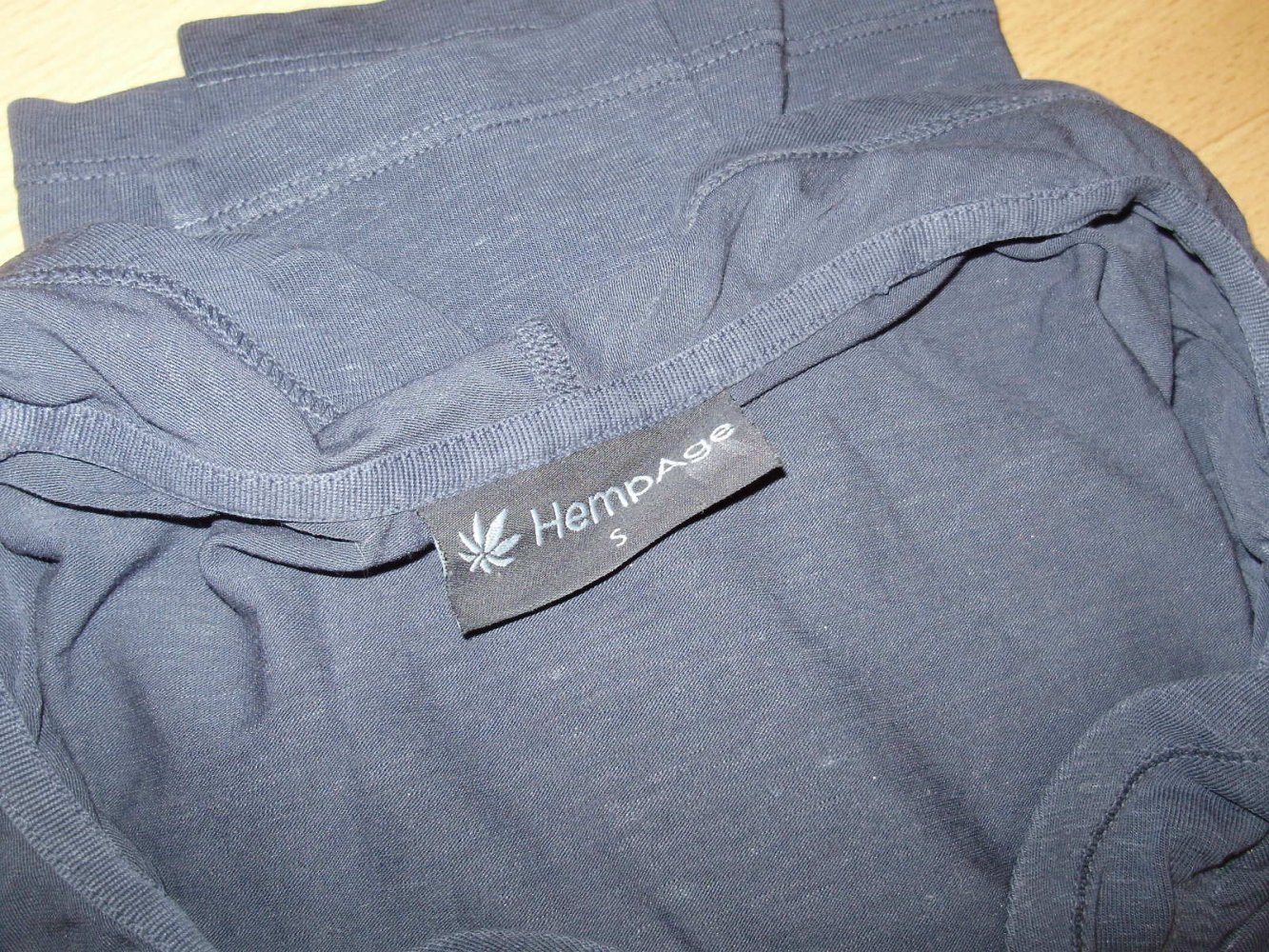 Hempage LA Shirt dblau romantischer Kragen S