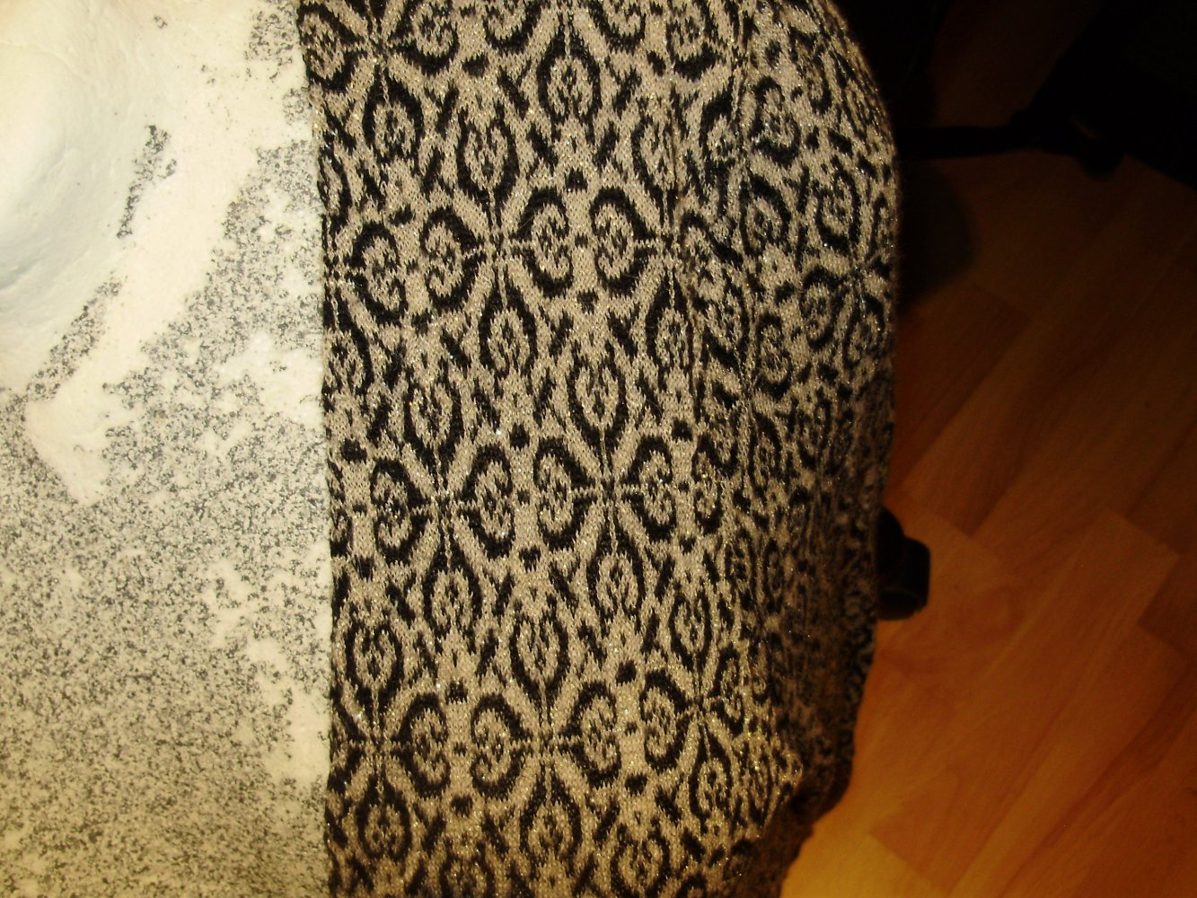 Stefanel Strickmantel Cardigan schwarz beige gold S/ M passend